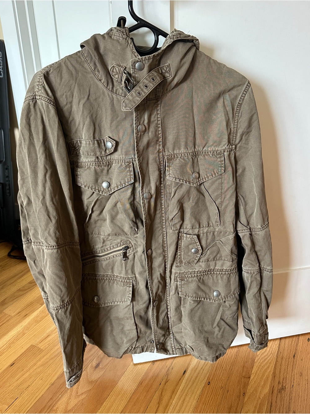 Banana Republic Olive Field Jacket with Hood